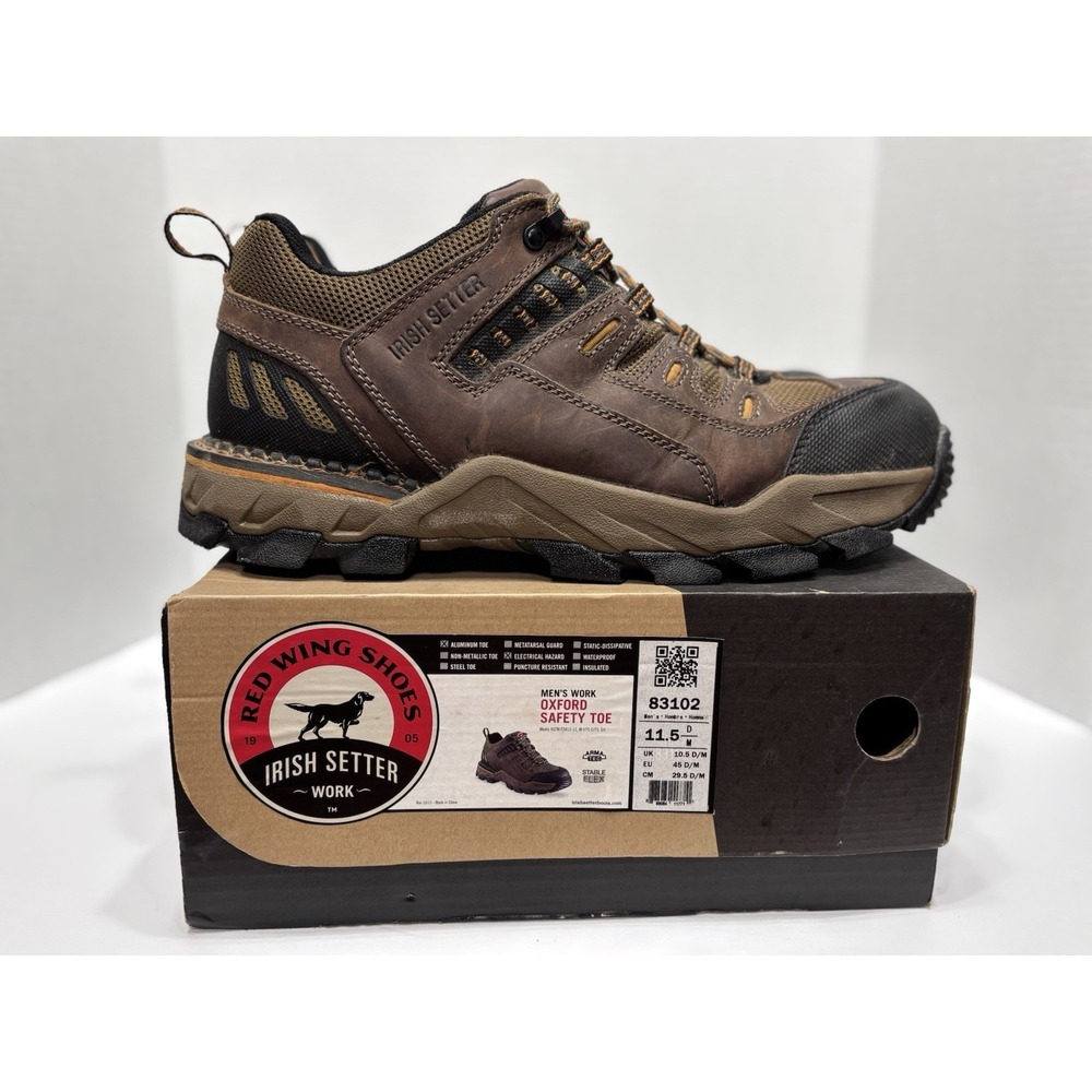 Red Wing Boots Irish Setter 83102 Hopkins Oxford Work Men‎ 11.5 Aluminum Toe
